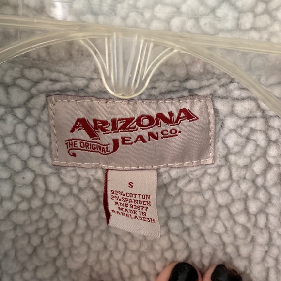 Denim fleece lined jean jacket.  Fall! So fun! - Picture 2 of 6